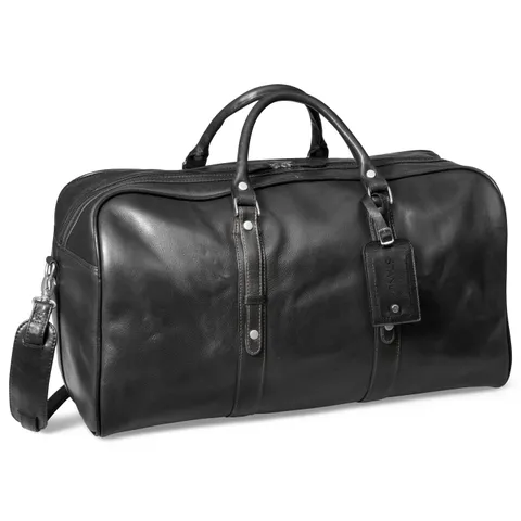 Gary Player Luxury Leather Weekend Bag - Black