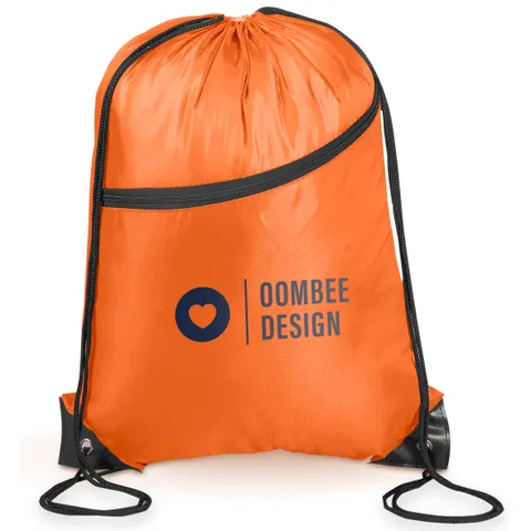 Double-up Drawstring Bag  - Orange