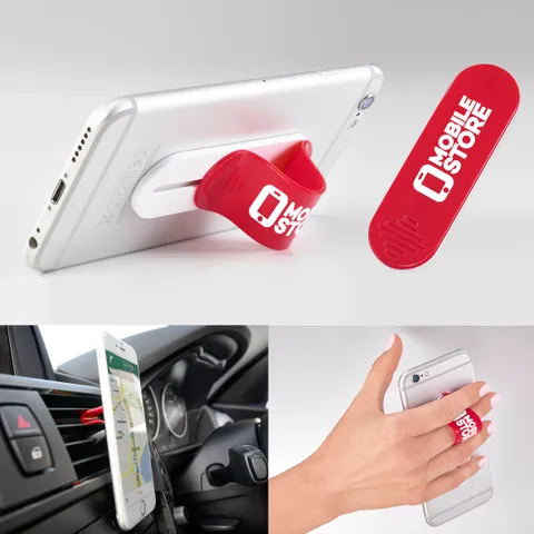Scroller Phone Grip And Stand  - Red