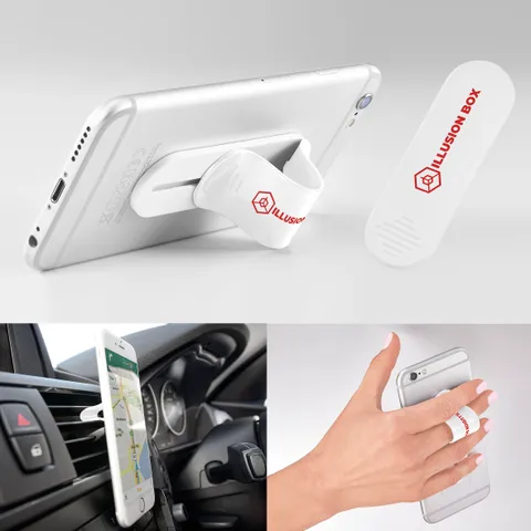 Scroller Phone Grip And Stand - Solid White
