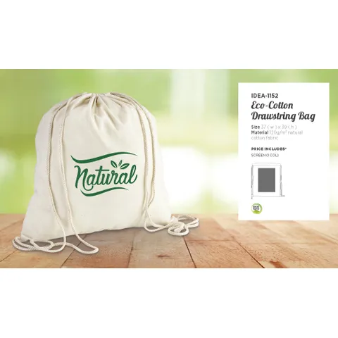 Eco-Cotton Drawstring Bag