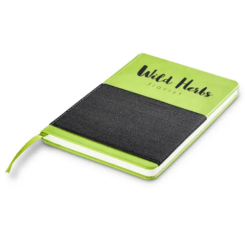 Flux Midi Hard Cover Notebook - Lime