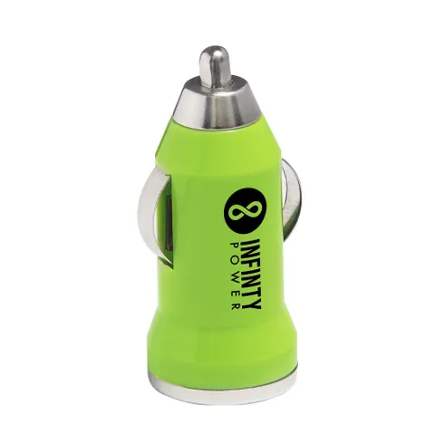 Moto Usb Car Charger - Lime Green - Lime Only