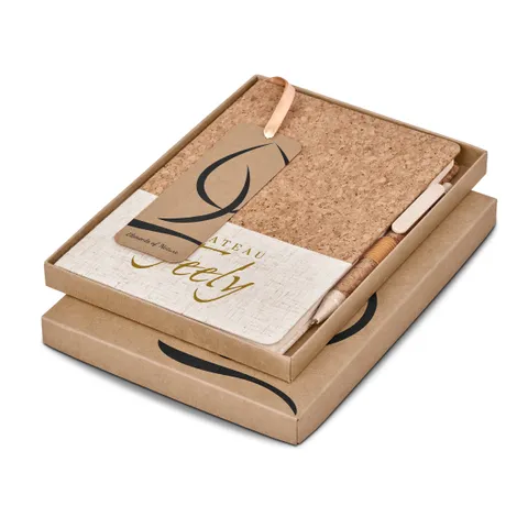 Okiyo Cardon Cork A5 Hard Cover Notebook Giftset