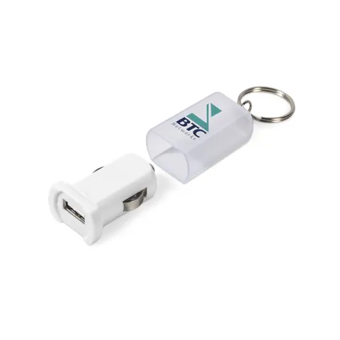 Ventura Usb Car Charger  - Solid White