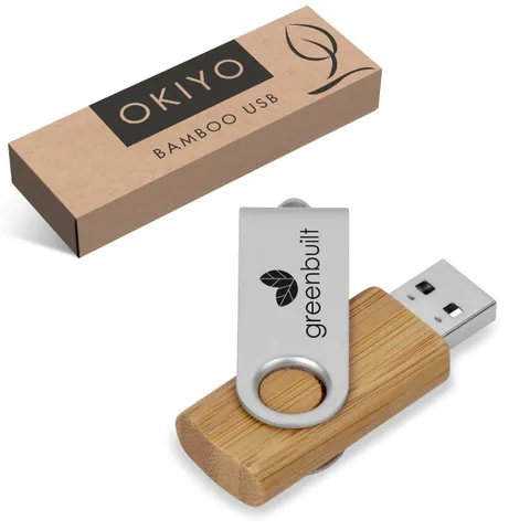 Okiyo Shimasu Bamboo Memory Stick - 8GB