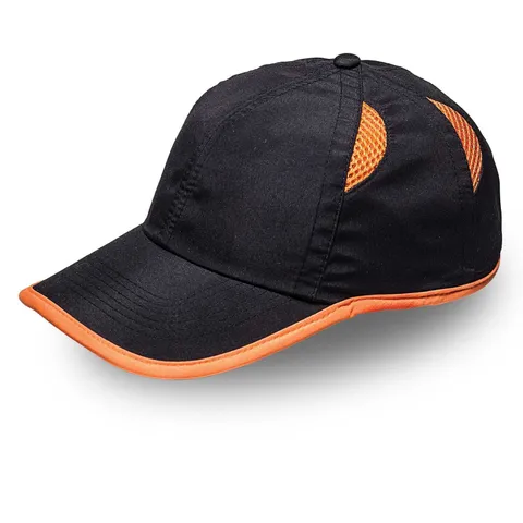 Olympic 6 Panel - Black/Orange