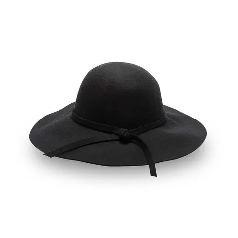 Felt Trim Sunhat - Black