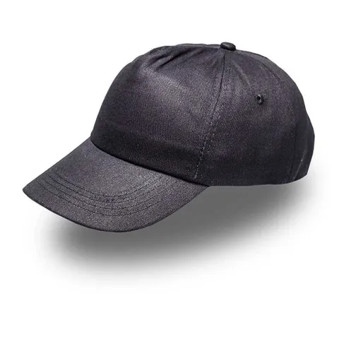 5 Panel Flap Cap - Black