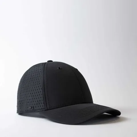 Uflex High Tech 6 Panel Curved Peak - Black