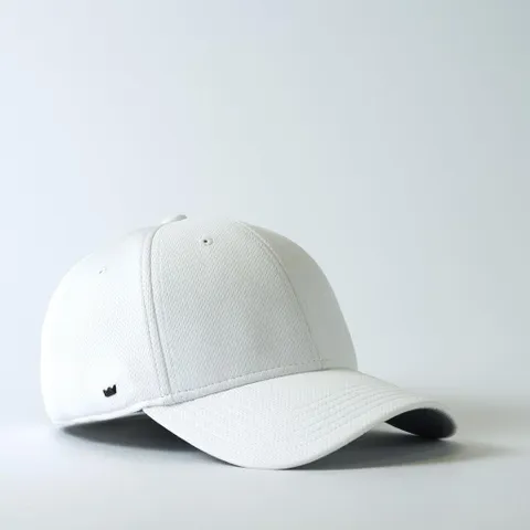 Uflex 100% Poly Recycled Birdseye Mesh 6 Panel Snapback Cap - White
