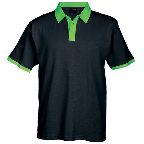 Mens Aspen Golfer - Black With Lime