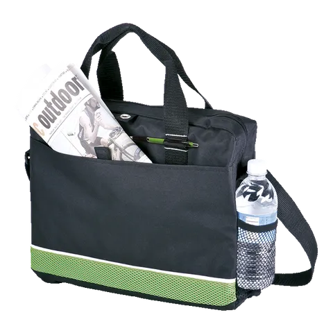 Conference Bag With Mesh Side Pocket - 600D And Sandwich Mesh