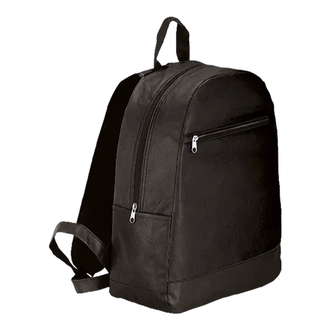 Backpack With Front Zip Pocket - Non-Woven - Royal Blue