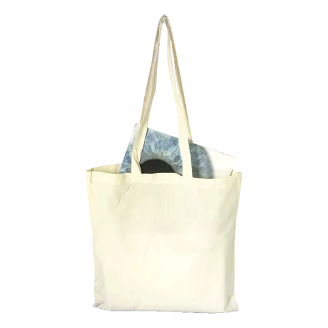 Cotton Shopper with Long Handles - Khaki