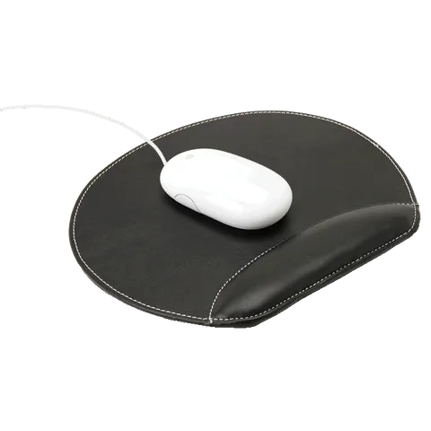 Mouse Pad with Padded Rest - Black