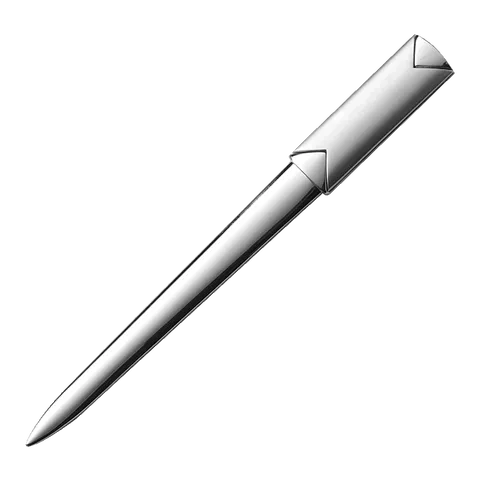 Sleek Design Metal Letter Opener - Silver