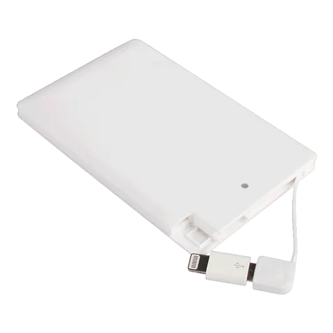 Card Style Powerbank - 2200 mAh - White