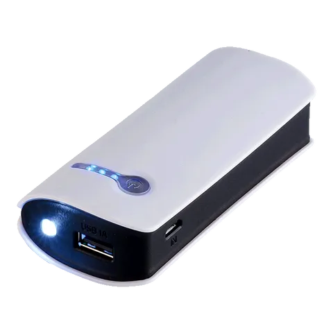 Powerbank with Torch - 4000 mAh - White
