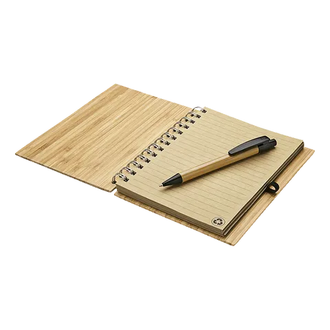 Bamboo Notebook and Pen - Natural