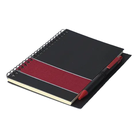 Coloured Stripe Notebook with Pen