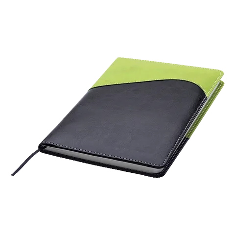 Colour Accent Wave Design Notebook - Red