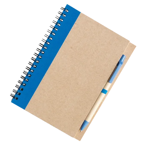 Recycled Spiral Notebook and Pen
