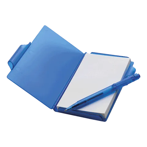 Notebook and Pen in Plastic Case