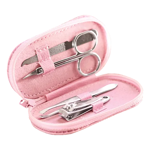 Manicure Set in Pouch - Black
