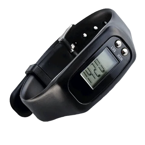 Pedometer Wristband - Black