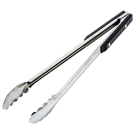 Braai Tongs With Plastic Handle - Black