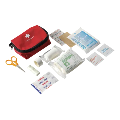 16 Piece First Aid Kit - Red