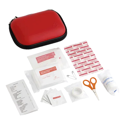 16 Piece First Aid Kit in EVA Case - Red
