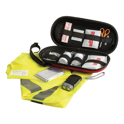 Auto Emergency First Aid Kit - Red