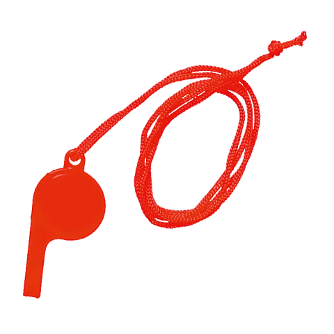 Plastic Whistle - Black
