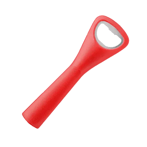 Curved Shape Plastic Bottle Opener - Blue