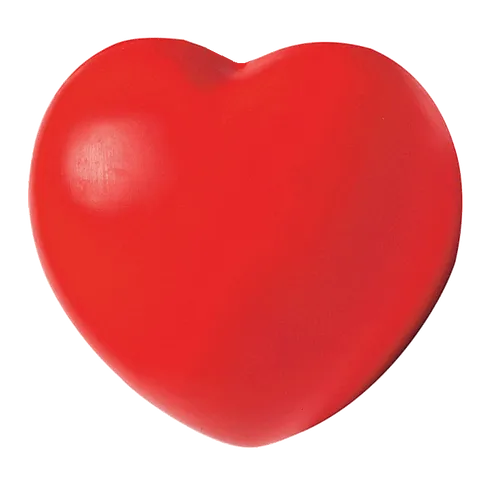 Heart Shaped Stress Ball - White
