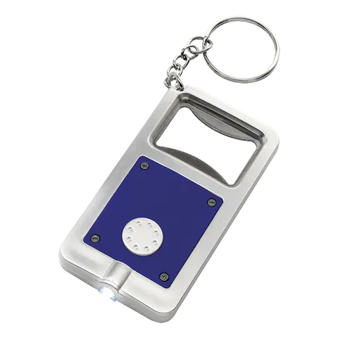 Keychain with Bottle Opener and LED Light