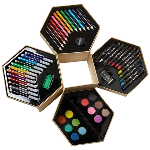 56 Piece Art Set - Brown