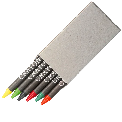 Crayons in Recycled Box - Set of 6 - Neutral