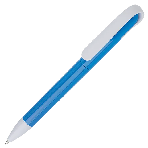 Twist Action Ballpoint Pen With Coloured Barrel - Red