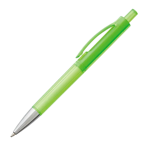 Ballpoint Pen With Transparent Coloured Barrel