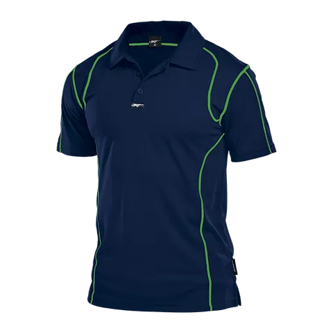 BRT Speedster Golf Shirt - Navy With Lime