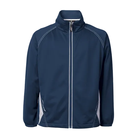 BRT Hydro Tracksuit Top - Navy With White