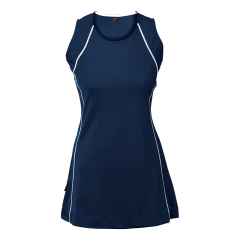 BRT Motion Dress - Navy With White