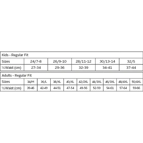 302642 sizing