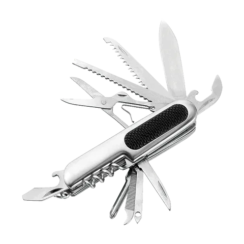 11 Function Pocket Knife - Silver