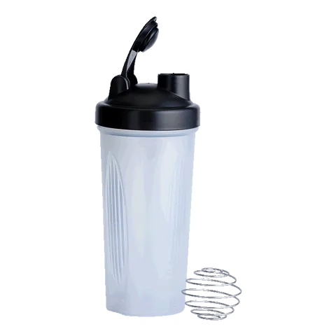 600ml Shaker with Stainless Steel Ball - Clear