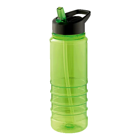 750ml Solid Coloured Tritan Bottle With Straw - Blue
