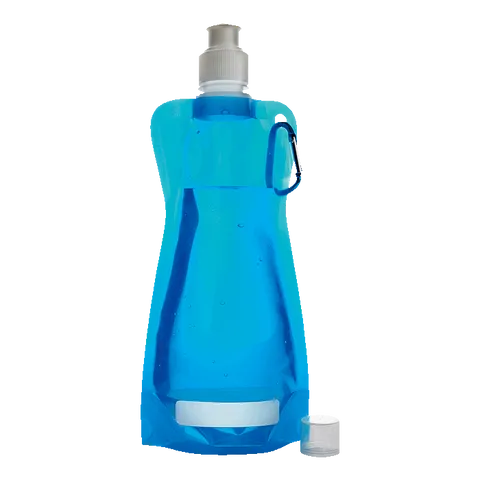 420ml Foldable Water Bottle with Carabiner Clip